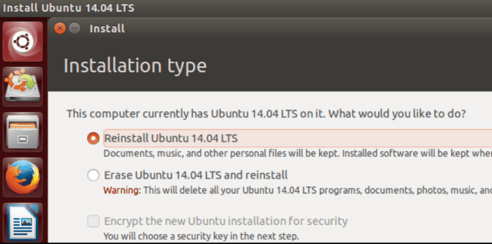 reinstall ubuntu