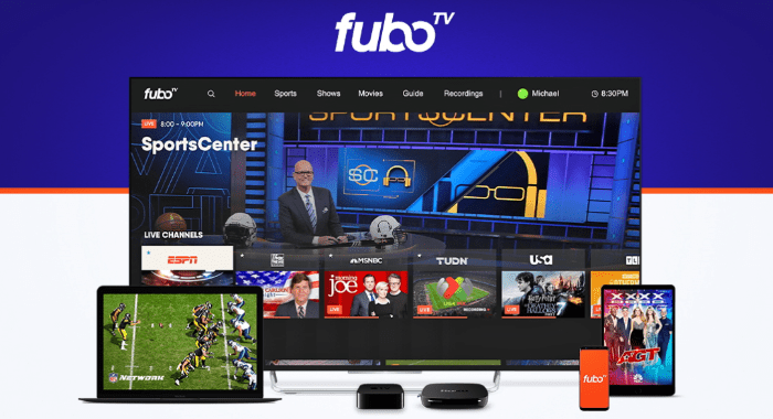 installing fubotv on a different device