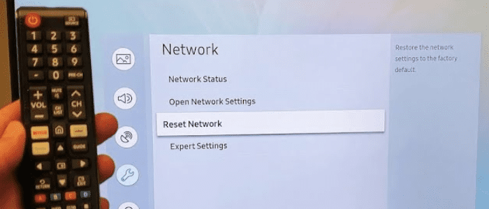 resetting the network settings