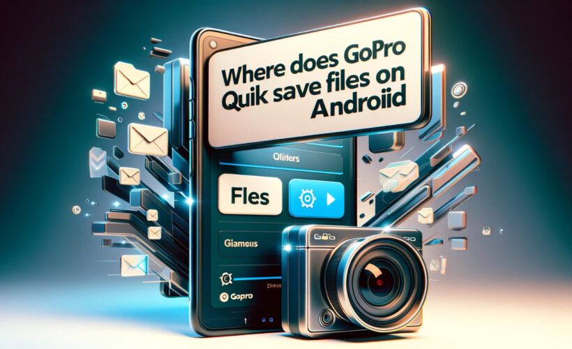 where does gopro quik save files android